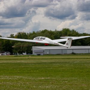 Segelflugzeug im Windenstart